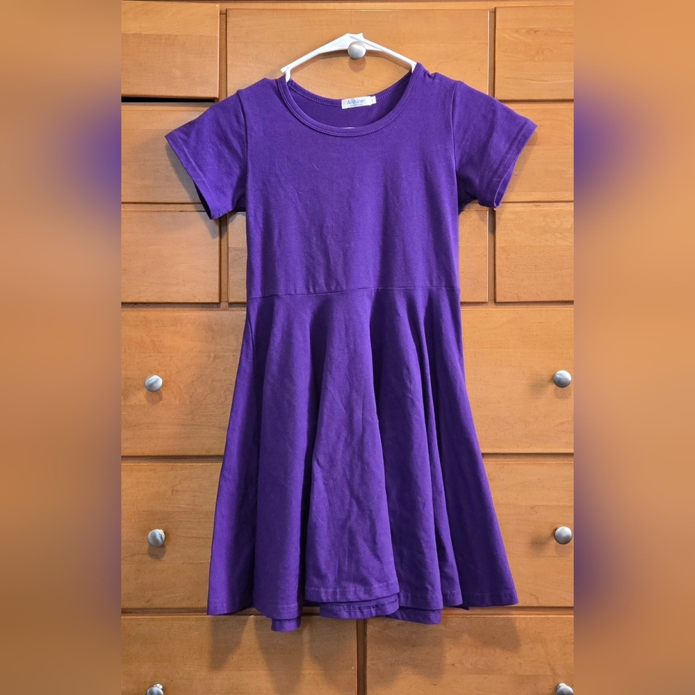 Girls purple sz 8/10 ballet recital dress, worn twice